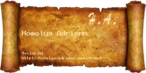 Homolya Adrienn névjegykártya