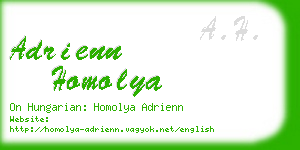 adrienn homolya business card